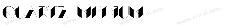 Quartz Medium字体转换